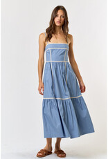 lalavon Pleated Midi Dress