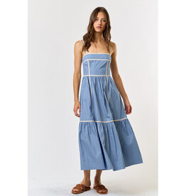 lalavon Pleated Midi Dress