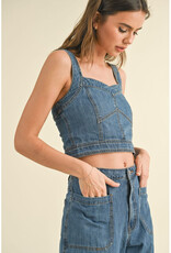 Miou Muse Denim Bustier