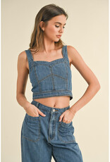 Miou Muse Denim Bustier