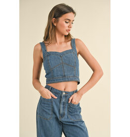 Miou Muse Denim Bustier