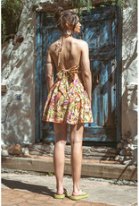 ILLA ILLA Print Cut Out Minidress