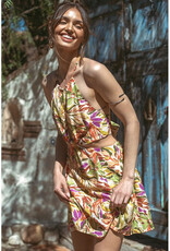 ILLA ILLA Print Cut Out Minidress