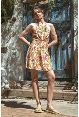 ILLA ILLA Print Cut Out Minidress