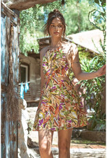 ILLA ILLA Print Cut Out Minidress