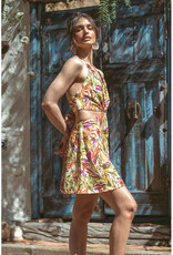 ILLA ILLA Print Cut Out Minidress