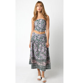 Olivaceous Andy Midi Skirt