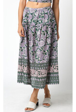 Olivaceous Andy Midi Skirt