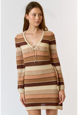lalavon Stripe Sweater Mini Dress