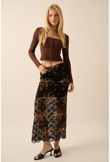 Promesa Ribbed Square Neck Top
