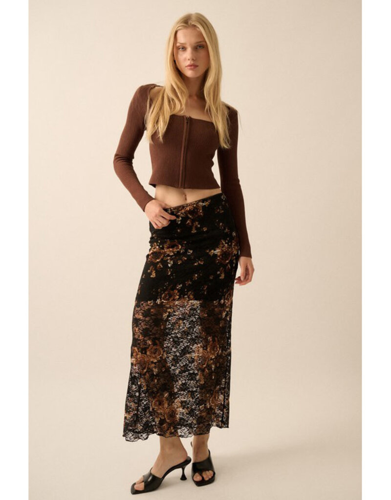 Promesa Ribbed Square Neck Top
