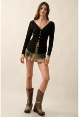 Promesa Ribbed V-Neck Top