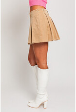 Le Lis Low Waist Corduroy Skirt