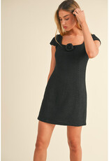 Mable Black Tweed Mini Dress