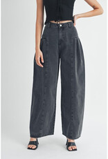 Mable Pleated Wide Leg Jeans