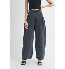 Mable Pleated Wide Leg Jeans