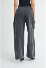 Mable Pleated Wide Leg Jeans