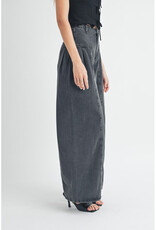 Mable Pleated Wide Leg Jeans