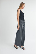 Mable Pleated Wide Leg Jeans