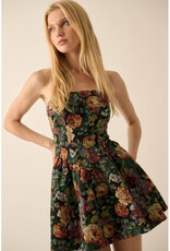 Promesa Floral Tapestry Mini Dress