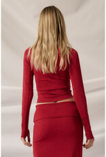 Promesa Shimmer Red Jersey Top