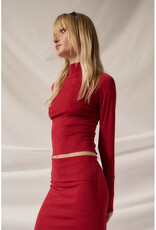 Promesa Shimmer Red Jersey Top