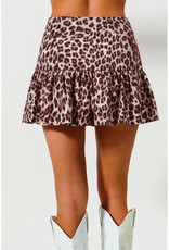 Promesa Leopard Mini Skirt