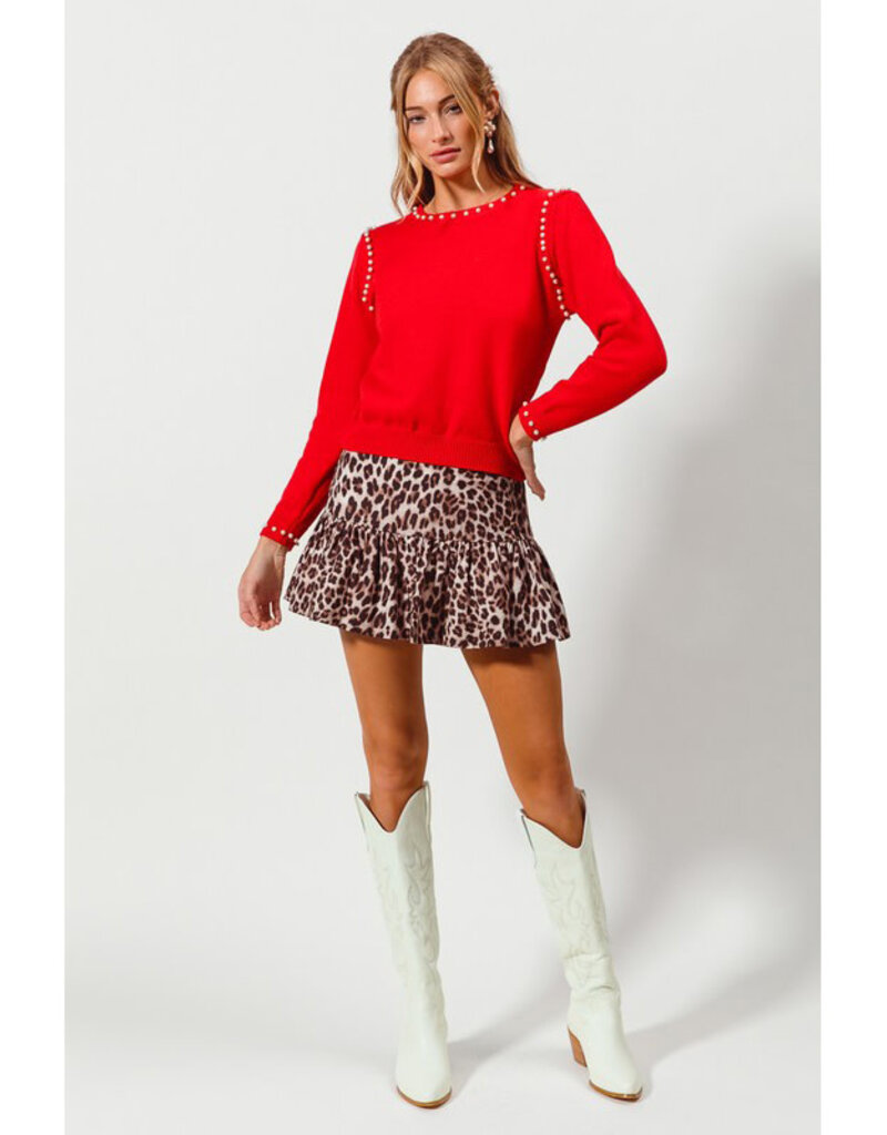 Promesa Leopard Mini Skirt