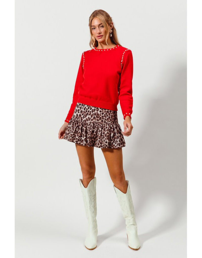 Promesa Leopard Mini Skirt