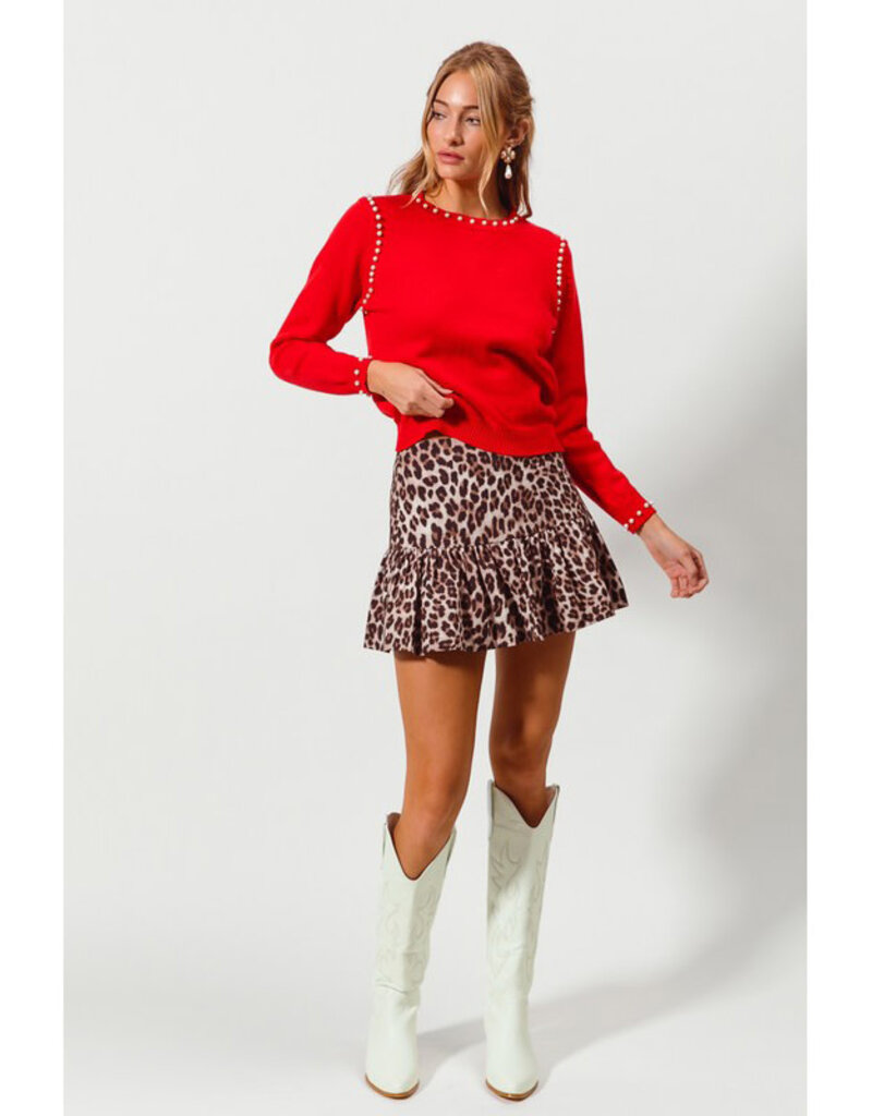Promesa Leopard Mini Skirt