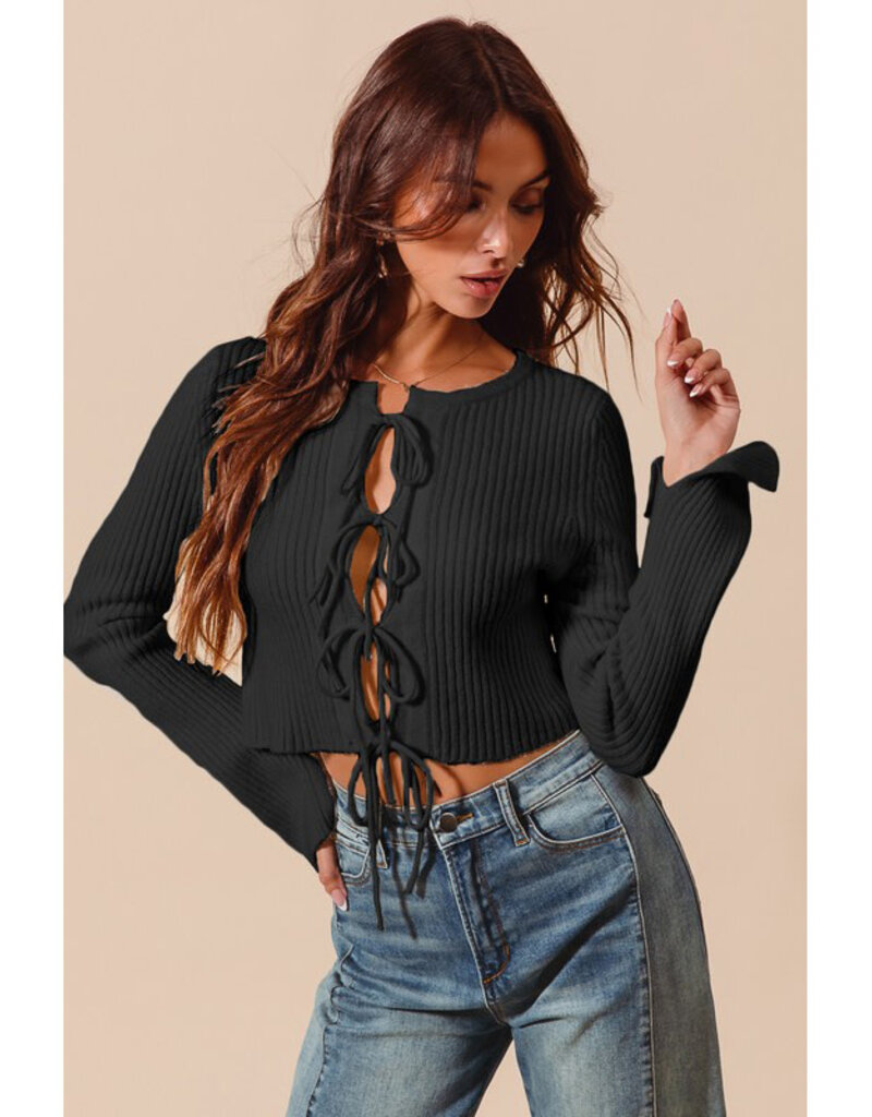 Promesa Tie Front Sweater