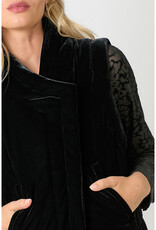 Mystree Velvet Puffer Vest