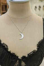 Bird in the Sky Large Moon Necklace