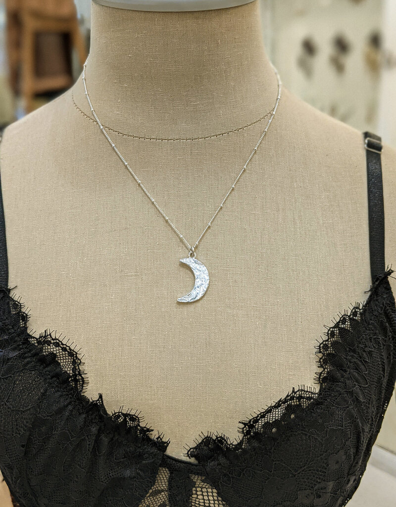 Bird in the Sky Large Moon Necklace