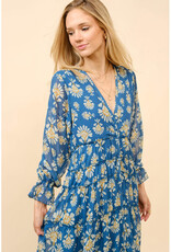 blue b. collection Blue Daisy Chiffon Midi Dress