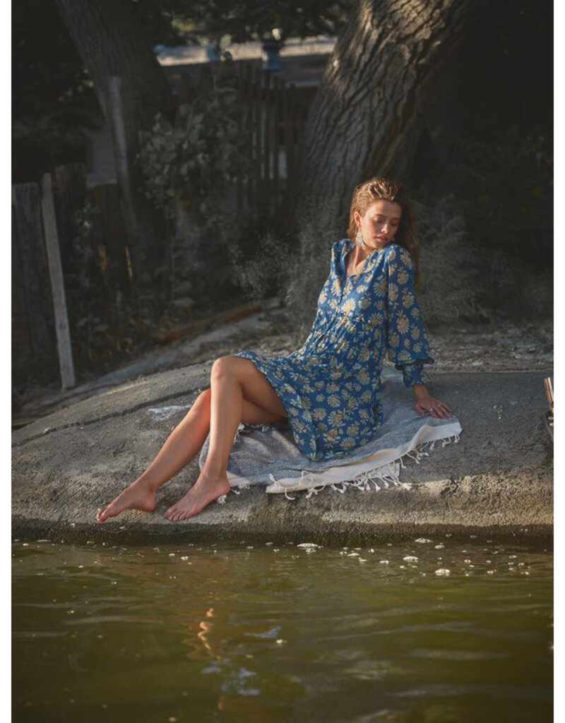blue b. collection Blue Daisy Chiffon Midi Dress