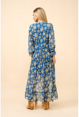 blue b. collection Blue Daisy Chiffon Midi Dress
