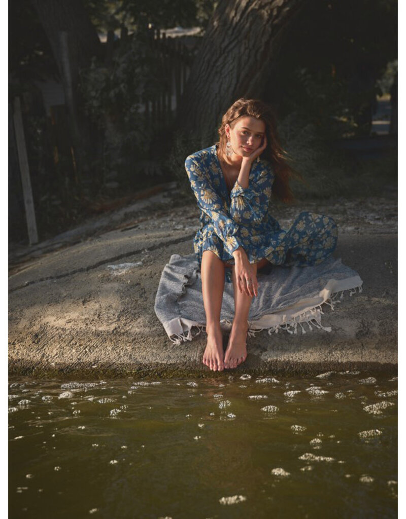 blue b. collection Blue Daisy Chiffon Midi Dress