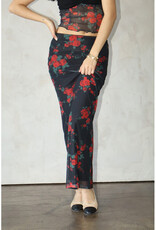 Bailey Rose Rose Mesh Maxi Skirt