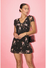 Bailey Rose Floral Chiffon Mini Dress