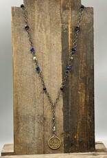 Coven Coven Dragon Coin Pendant Beaded Necklace