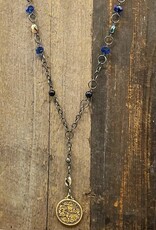 Coven Coven Dragon Coin Pendant Beaded Necklace