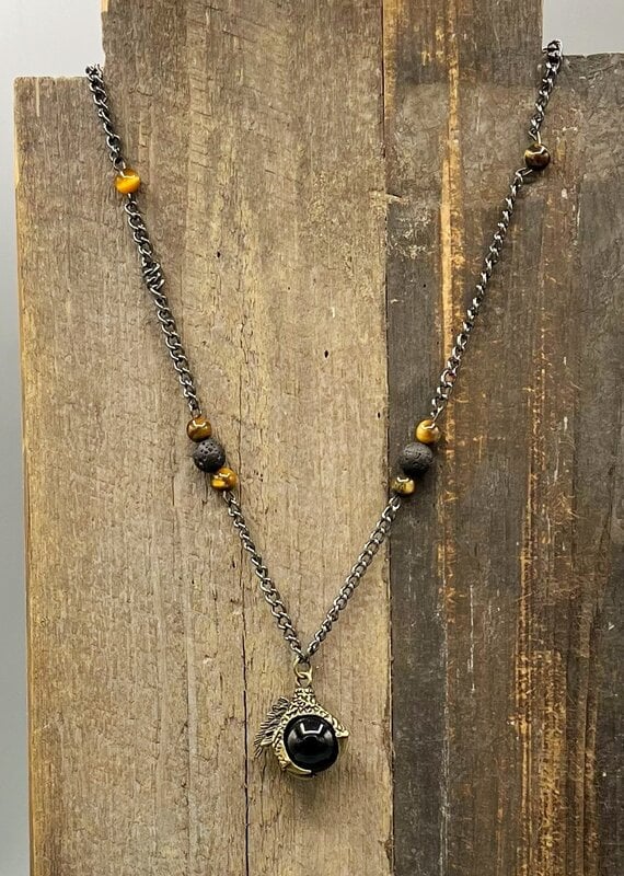 Coven Coven Claw Orb Beaded Necklace