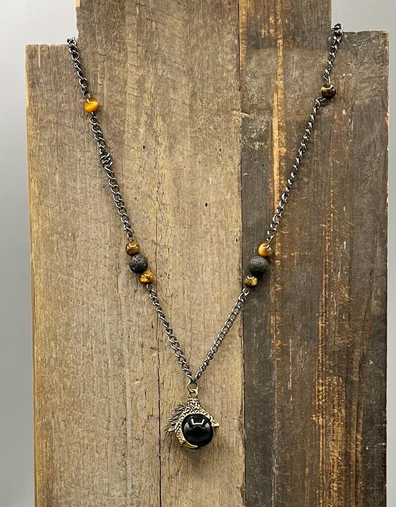 Coven Coven Claw Orb Beaded Necklace
