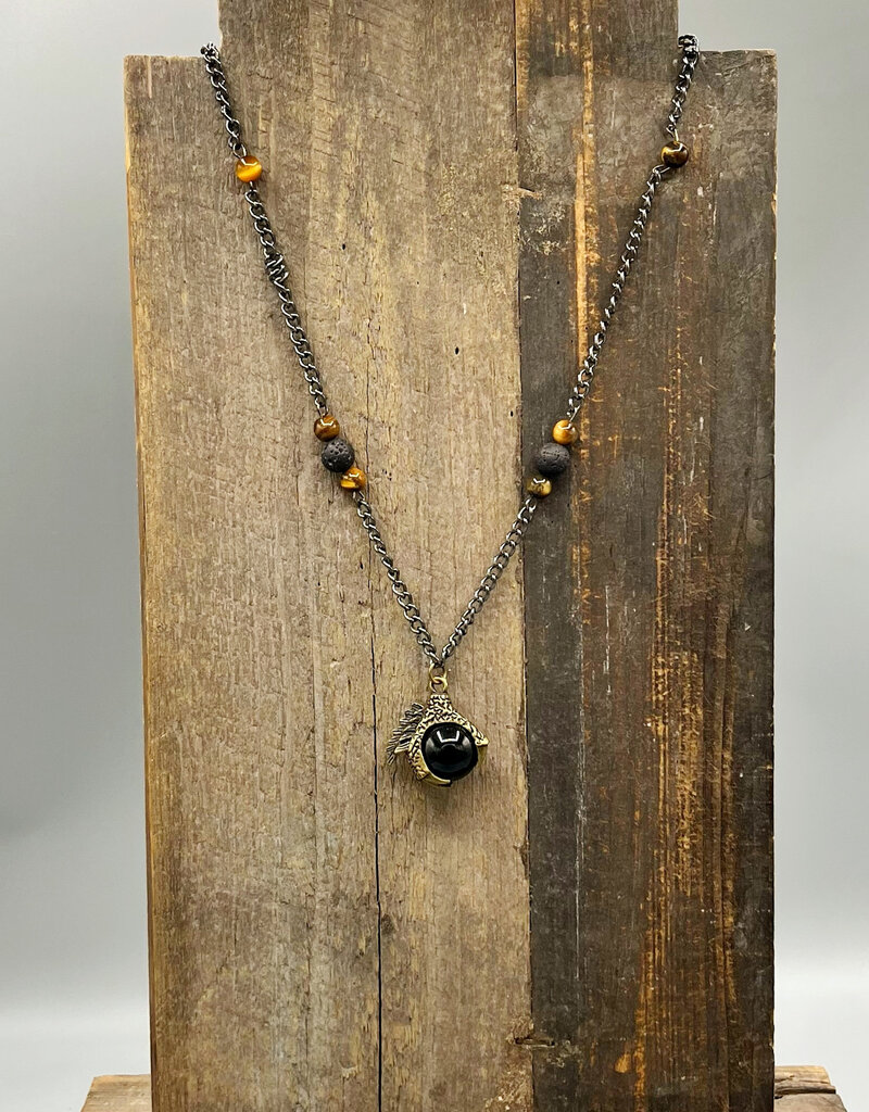 Coven Coven Claw Orb Beaded Necklace