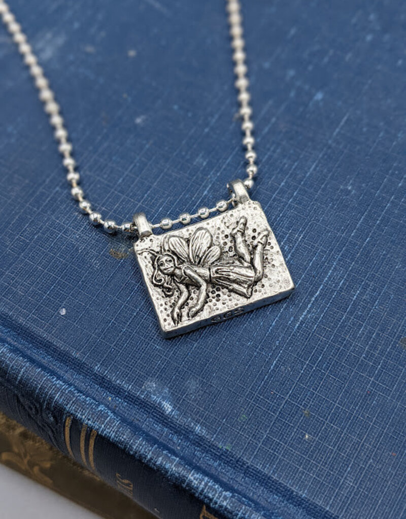 Bird in the Sky Pewter Charm w/Silver Ball Chain