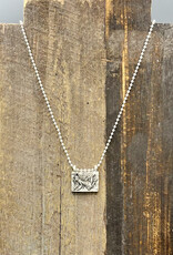 Bird in the Sky Pewter Charm w/Silver Ball Chain