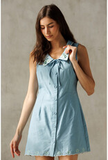 Storia Peter Pan Collar Mini Dress