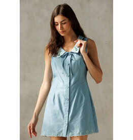 Storia Peter Pan Collar Mini Dress