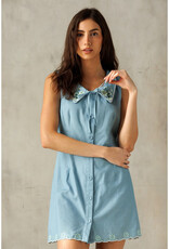 Storia Peter Pan Collar Mini Dress